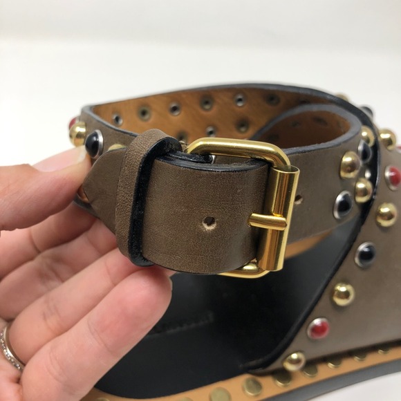 Isabel Marant Roman Empire Gladiator Sandals Womens 38 8 Leather Boho Summer - Picture 9 of 16